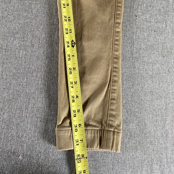 Hollister Skinny Jogger Pants Men's Khaki Beige Small Mid Rise Drawstring Casual - Picture 7 of 16